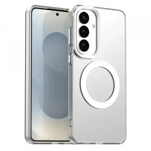 Husa MagSafe pentru Samsung Galaxy S26, Techsuit, CandyCase, Alba