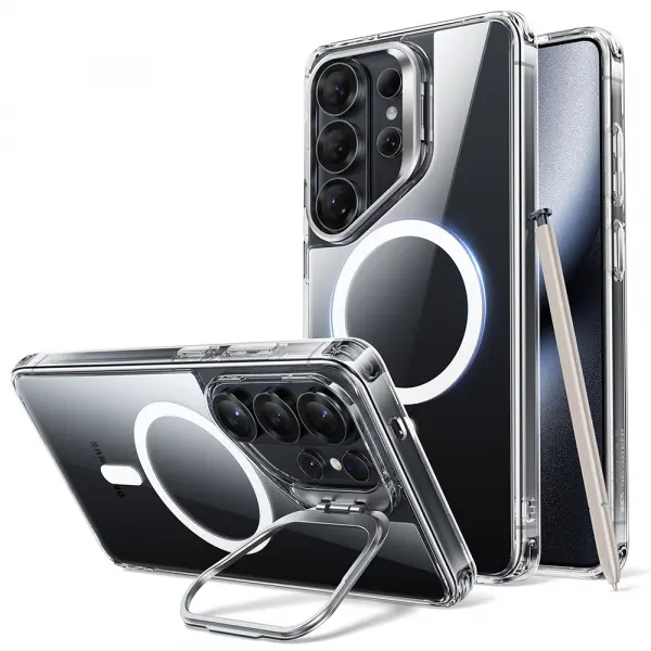 Husa MagSafe pentru Samsung Galaxy S26 Ultra S948, ESR, Classic Hybrid Kickstand, Transparenta