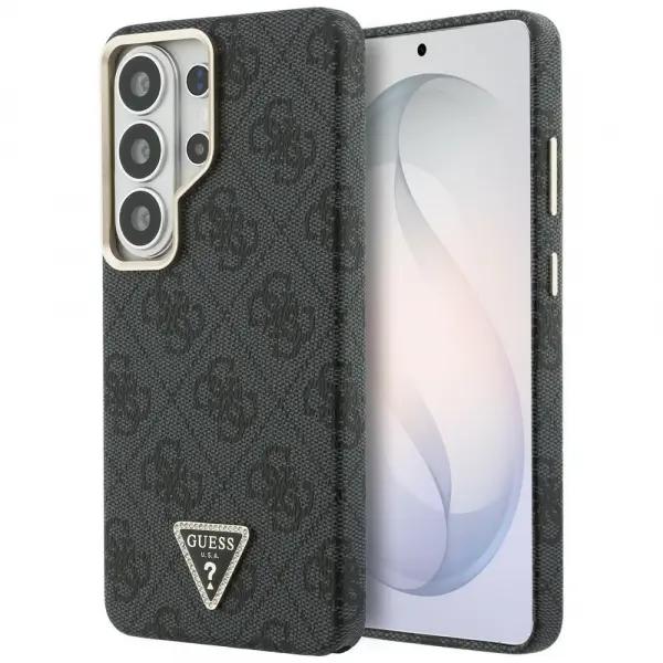 Husa MagSafe pentru Samsung Galaxy S26 Ultra S948, Guess, 4G Triangle Logo, Neagra