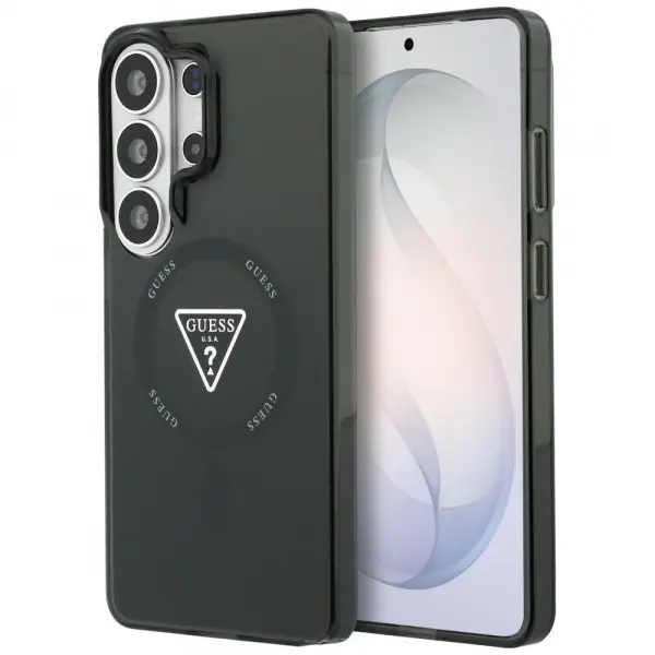 Husa MagSafe pentru Samsung Galaxy S26 Ultra S948, Guess, IML Gradient Triangle Logo, Neagra
