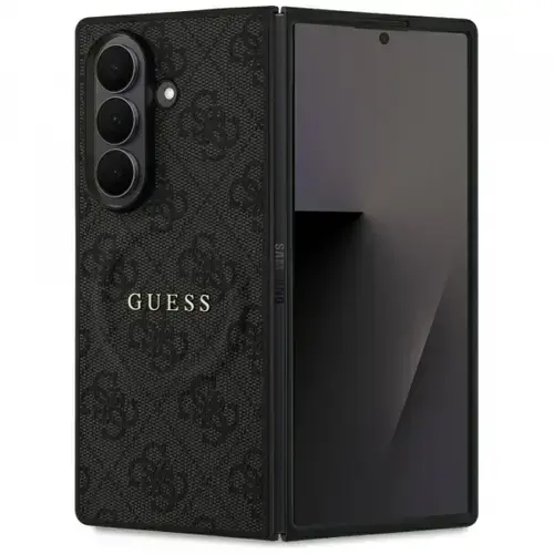 Husa MagSafe pentru Samsung Galaxy Z Fold7 F966, Guess, 4G Classic, Neagra