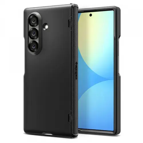 Husa MagSafe pentru Samsung Galaxy Z Fold7 F966, Spigen, Slim Armor Pro, Neagra