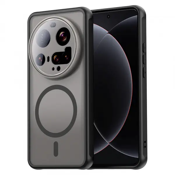 Husa MagSafe pentru Xiaomi 15 Ultra, Techsuit, HaloFrost II, Neagra