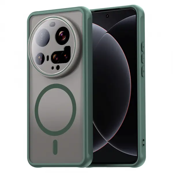 Husa MagSafe pentru Xiaomi 15 Ultra, Techsuit, HaloFrost II, Verde