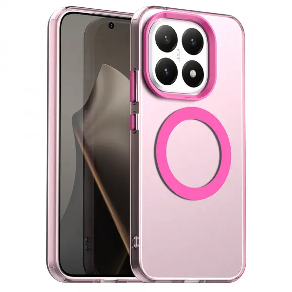 Husa MagSafe pentru Xiaomi 15T, Techsuit, CandyCase, Roz