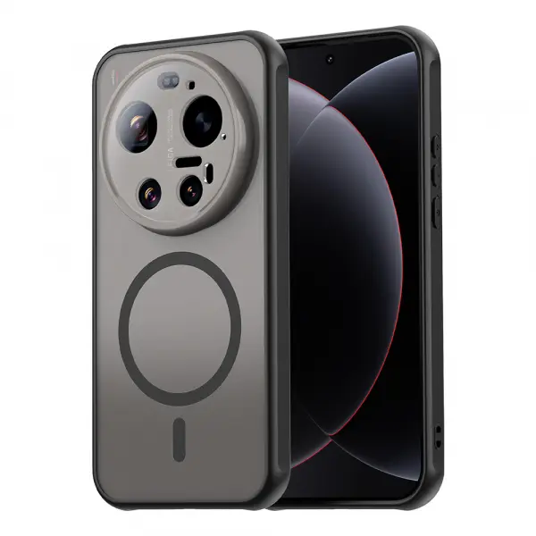 Husa MagSafe pentru Xiaomi 17 Ultra, Techsuit, HaloFrost II, Neagra