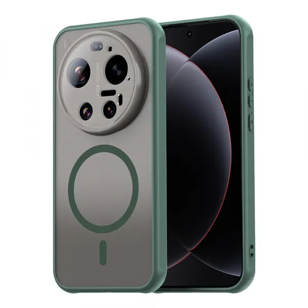 Husa MagSafe pentru Xiaomi 17 Ultra, Techsuit, HaloFrost II, Verde