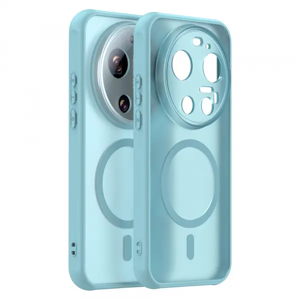 Husa MagSafe pentru Xiaomi 17 Ultra, Techsuit, HaloFrost II, Verde Deschis