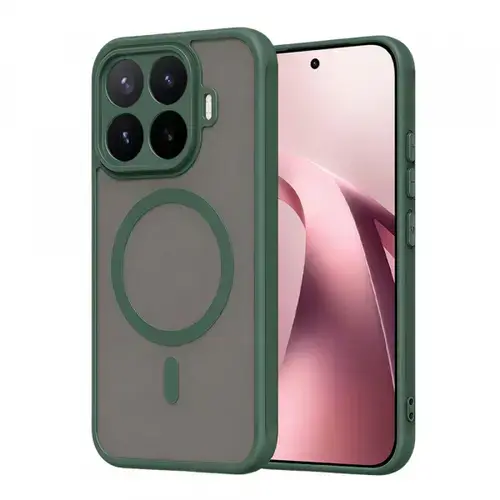 Husa MagSafe pentru Xiaomi 17T, Techsuit, HaloFrost II, Verde