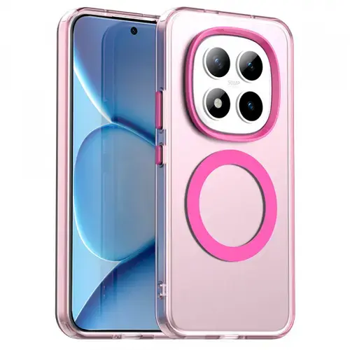 Husa MagSafe pentru Xiaomi Poco M8 Pro / Redmi Note 15 Pro+ 5G, Techsuit, CandyCase, Roz