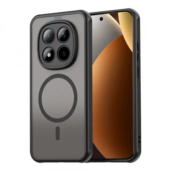 Husa MagSafe pentru Xiaomi Poco M8 Pro / Redmi Note 15 Pro+ 5G, Techsuit, HaloFrost II, Neagra