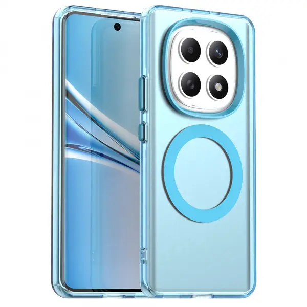 Husa MagSafe pentru Xiaomi Poco M8 / Redmi Note 15 5G / Note 15 4G, Techsuit, CandyCase, Albastra