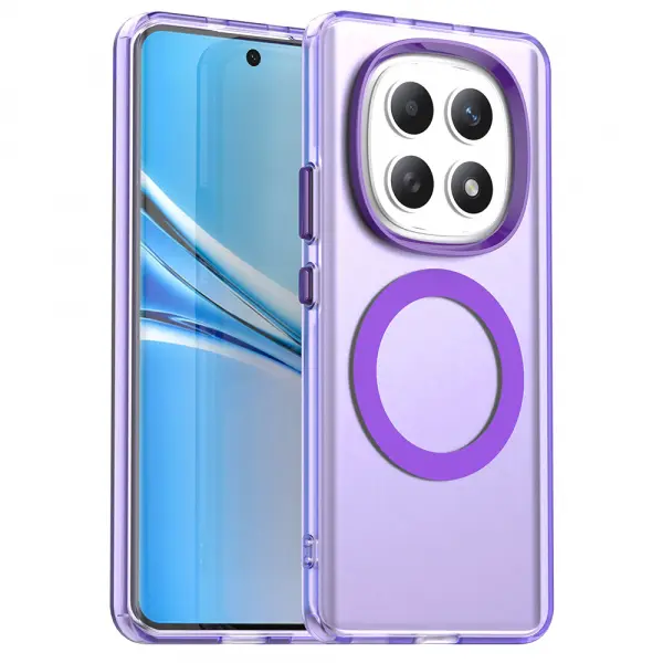 Husa MagSafe pentru Xiaomi Poco M8 / Redmi Note 15 5G / Note 15 4G, Techsuit, CandyCase, Mov