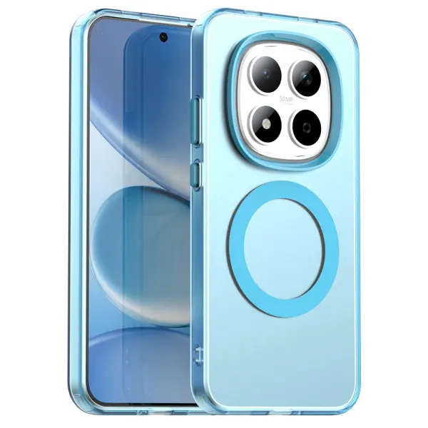 Husa MagSafe pentru Xiaomi Redmi Note 15 Pro 5G, Techsuit, CandyCase, Albastra