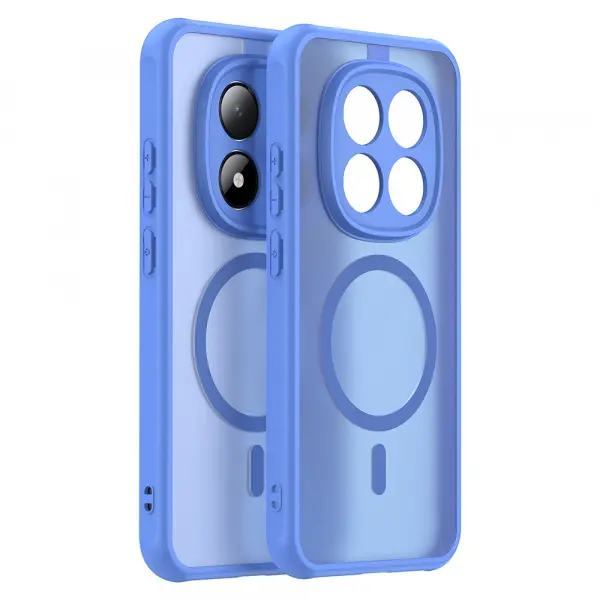 Husa MagSafe pentru Xiaomi Redmi Note 15 Pro 5G, Techsuit, HaloFrost II, Albastra