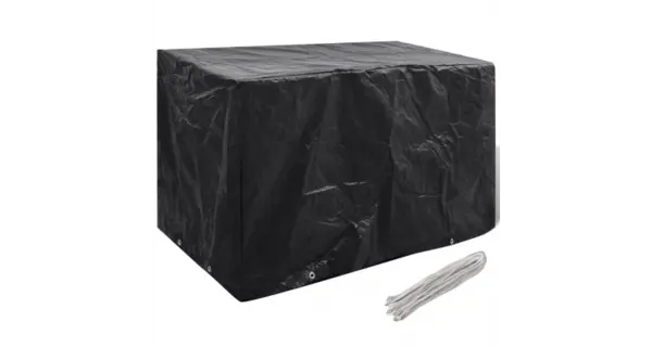 Husa mobilier de gradina set 8 persoane poliratan 140 x 70 x 90 cm
