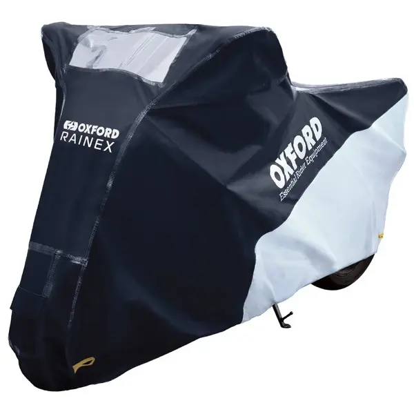 Husa Moto Exterior Oxford Rainex Negru Argintiu Marimea M CV502