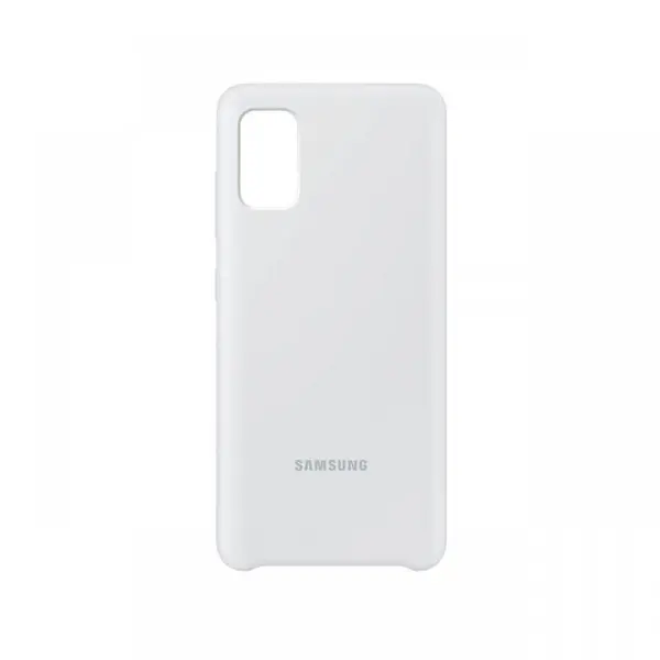 Husa Originala Samsung Galaxy A41 Silicone Cover White
