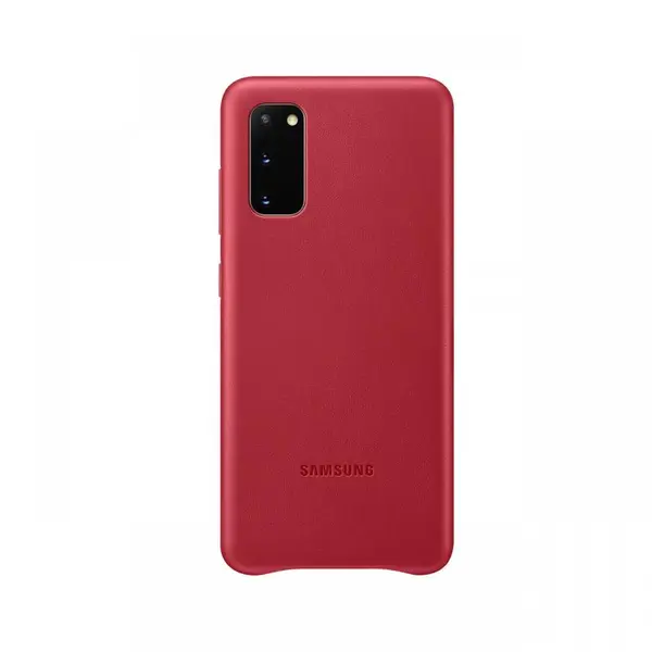 Husa Originala Samsung Galaxy S20 Leather Cover Red