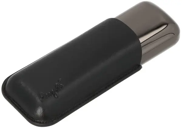Husă pentru 2 trabucuri Angelo - 15 cm x 21 mm, negru