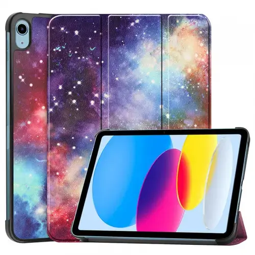 Husa pentru Apple iPad (2025) / (2022) Techsuit FoldPro Galaxy (Multicolor)