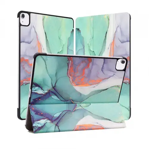 Husa pentru Apple iPad Air 13 (2025) / Air 13 (2024), Techsuit, FoldPro Green Time (Multicolor)