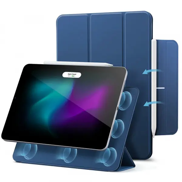 Husa pentru Apple iPad Air 13 (2026) / Air 13 (2025) / Air 13 (2024) / Pro 12.9 (2022) / Pro 12.9 (2021), ESR, Rebound, Bleumarin