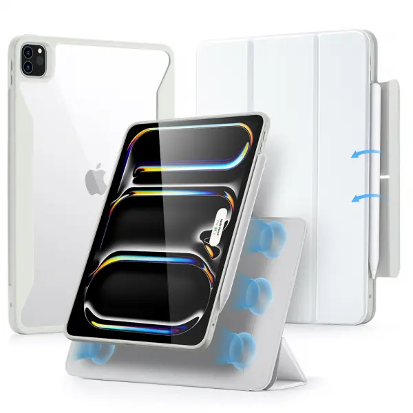Husa pentru Apple iPad Pro 13 (2024), ESR, Rebound Hybrid, Alba