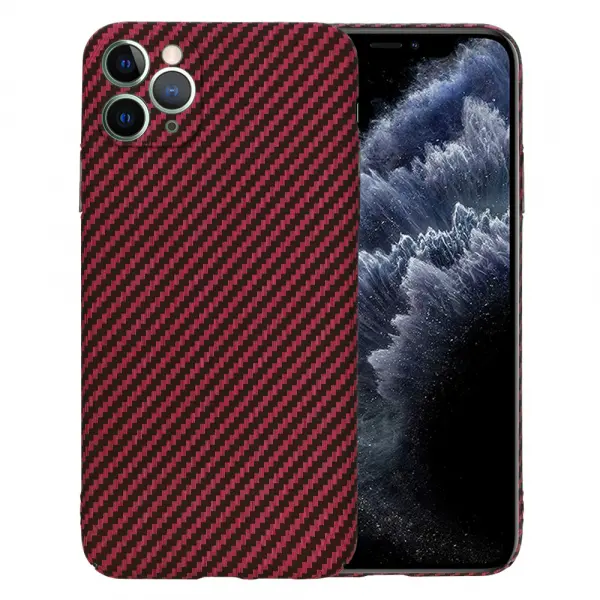Husa pentru Apple iPhone 11 Pro Max, Techsuit, Carbonite FiberShell, Rosie