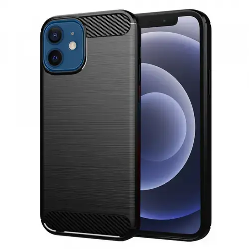 Husa pentru Apple iPhone 12 / 12 Pro, Techsuit, Carbon