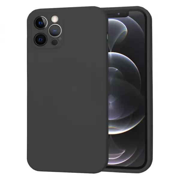 Husa pentru Apple iPhone 12 Pro, Techsuit, SoftFlex, Neagra