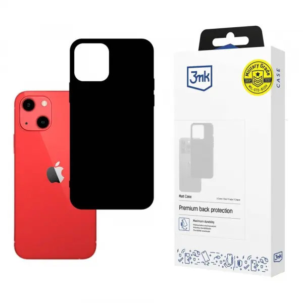 Husa pentru Apple iPhone 13, 3MK, Neagra Mata