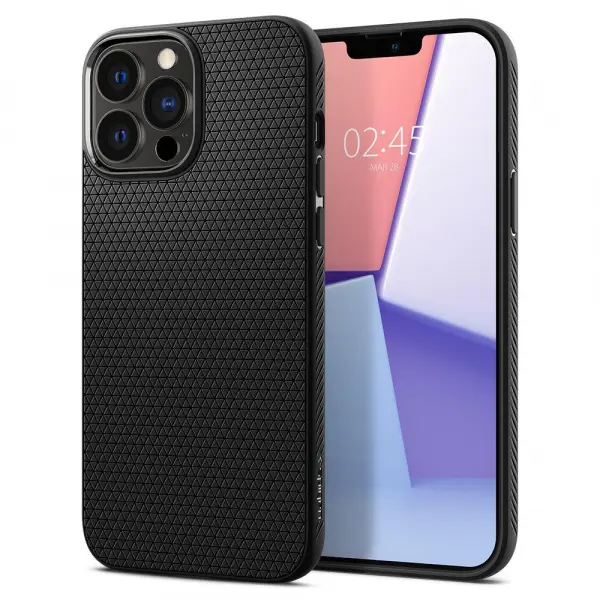 Husa pentru Apple iPhone 13 Pro, Spigen, Liquid Air, Neagra ACS03258