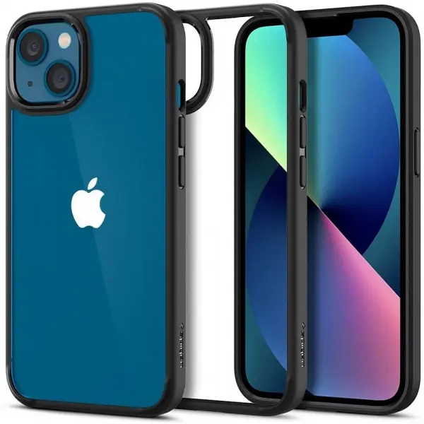 Husa pentru Apple iPhone 13, Spigen, Ultra Hybrid, Neagra ACS03523