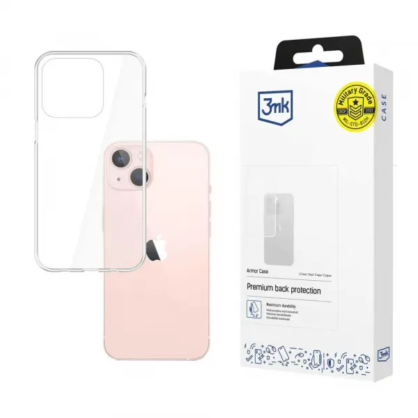 Husa pentru Apple iPhone 14, 3MK, Armor, Transparenta