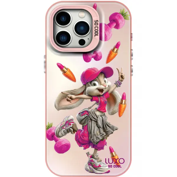 Husa pentru Apple iPhone 14 Pro Max, LUXO So CooL, ArcadiA Rabbit, Multicolor