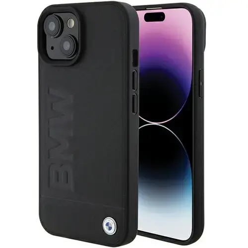 Husa pentru Apple iPhone 15 Plus, BMW, Natural Hot Stamp, Neagra