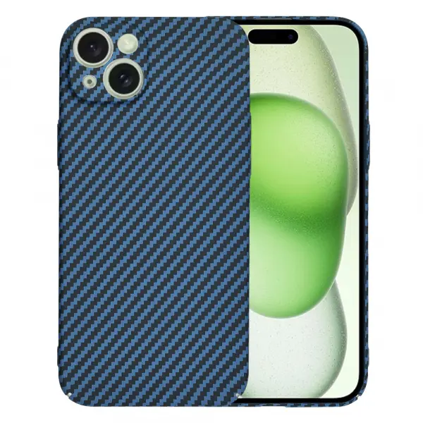 Husa pentru Apple iPhone 15 Plus, Techsuit, Carbonite FiberShell, Turcoaz