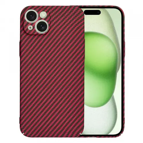 Husa pentru Apple iPhone 15 Plus, Techsuit, Carbonite FiberShell, Rosie