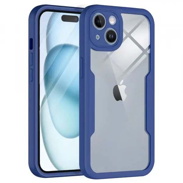Husa pentru Apple iPhone 15 Plus, Techsuit, ColorVerse 360, Albastra
