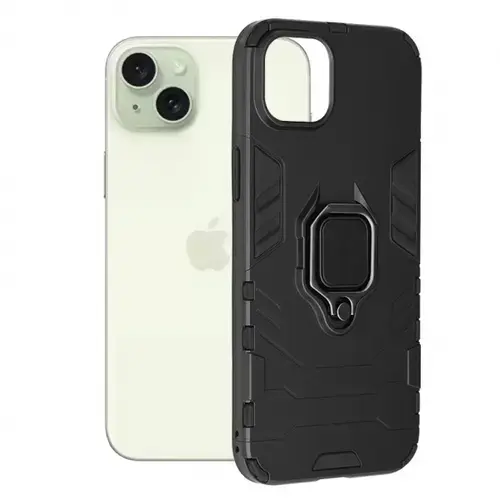 Husa pentru Apple iPhone 15 Plus, Techsuit, Shield, Neagra