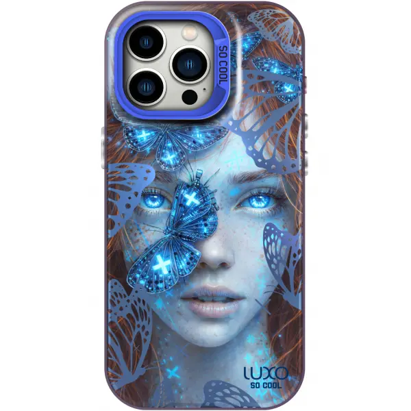 Husa pentru Apple iPhone 15 Pro, LUXO So CooL, ArcadiA Butterfly Girl, Multicolor