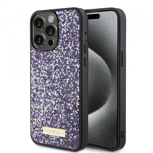 Husa pentru Apple iPhone 15 Pro Max, Guess, Rhinestone Metal Logo
