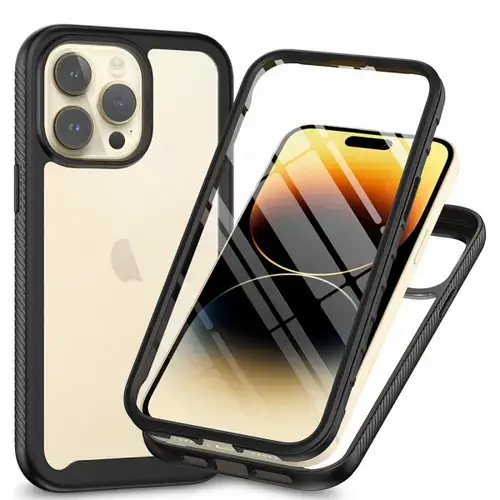Husa pentru Apple iPhone 15 Pro, Techsuit, Defense360 Pro, Neagra