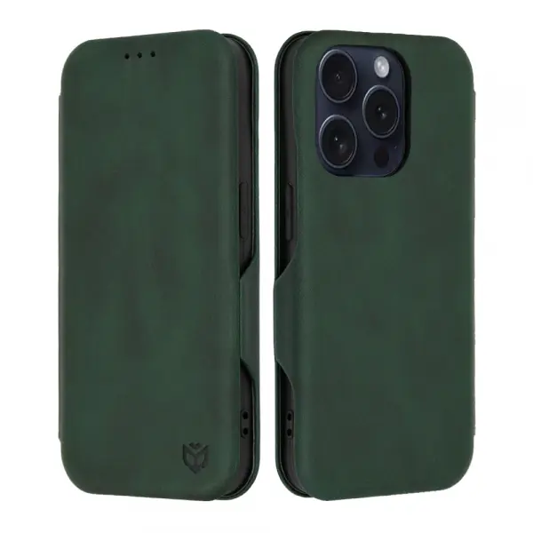 Husa pentru Apple iPhone 15 Pro, Techsuit, Safe Wallet Plus, Verde