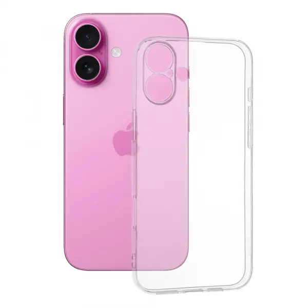 Husa pentru Apple iPhone 16 Plus, Techsuit, Clear, Transparenta