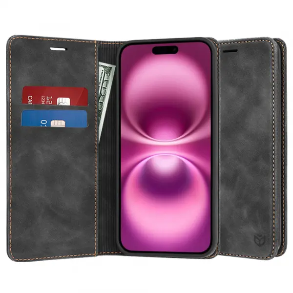 Husa pentru Apple iPhone 16 Plus, Techsuit, Confy, Neagra