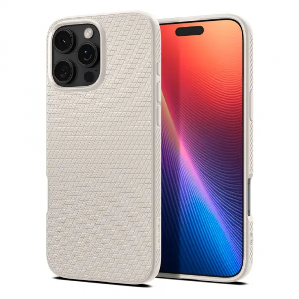 Husa pentru Apple iPhone 16 Pro Max, Spigen, Liquid Air, Bej ACS07991