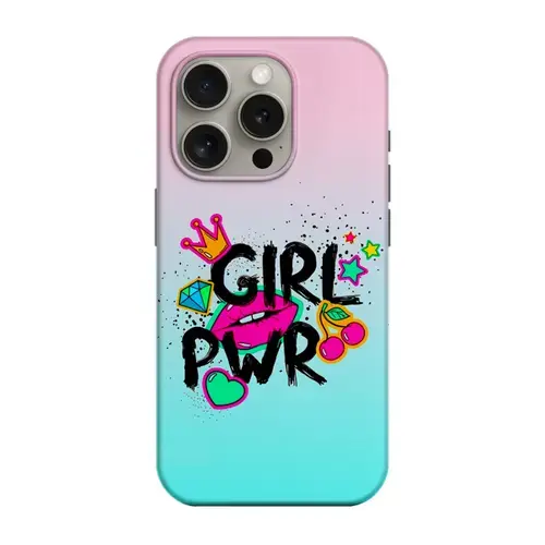 Husa pentru Apple iPhone 16 Pro, Perfect Case, LOVE-Splash Girl Power, Multicolor