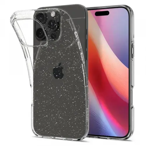 Husa pentru Apple iPhone 16 Pro, Spigen, Liquid Crystal Glitter, Transparenta